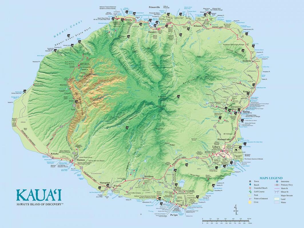 kauai-road-map